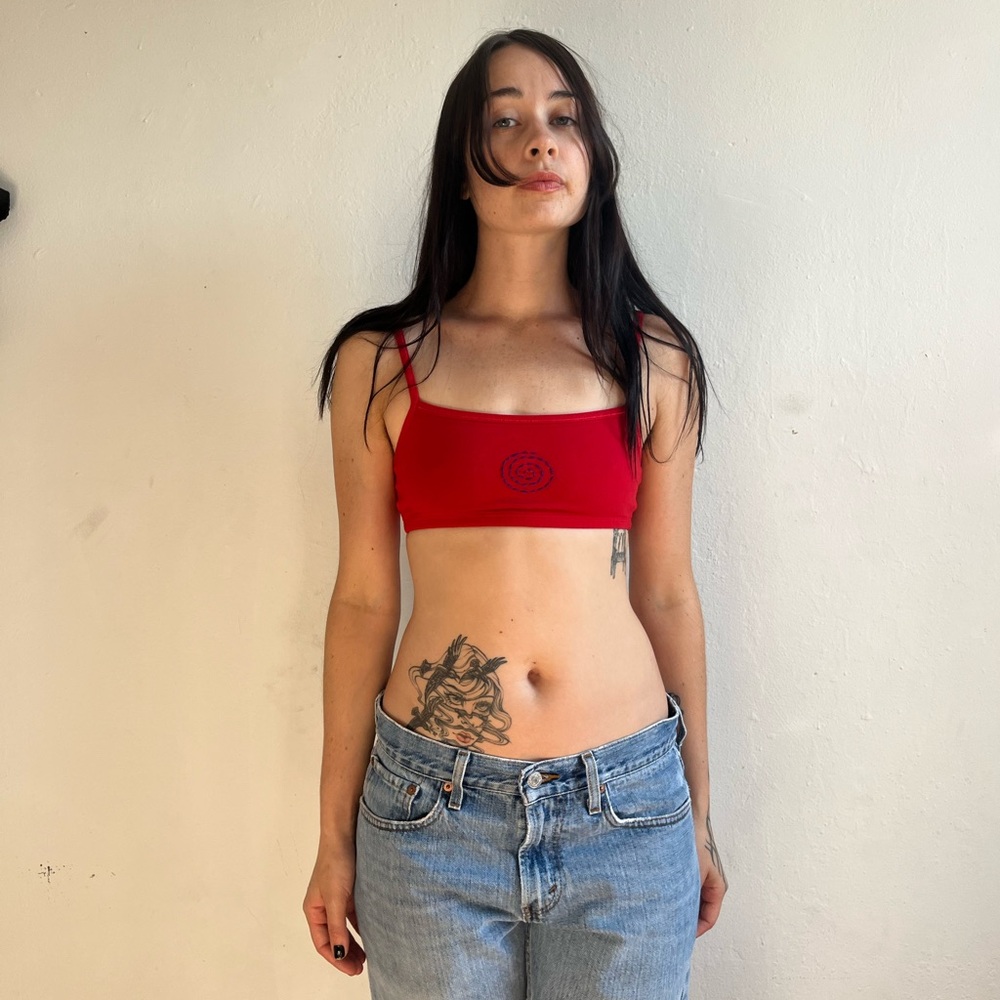 Red Women's Bralette - Picture 4 of 6